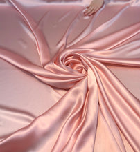 Silk charmouse 54&quot; wide    Beautiful baby pink silk satin charmouse fabric sold by the yard