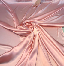 Silk charmouse 54&quot; wide    Beautiful baby pink silk satin charmouse fabric sold by the yard