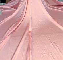 Silk charmouse 54&quot; wide    Beautiful baby pink silk satin charmouse fabric sold by the yard