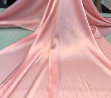 Silk charmouse 54&quot; wide    Beautiful baby pink silk satin charmouse fabric sold by the yard