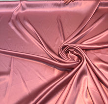Silk charmeuse 54&quot; wide    Beautiful mauve pink color silk satin charmouse fabric sold by the yard