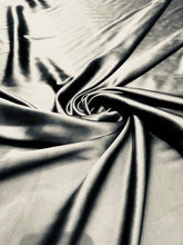 Silk charmouse 54&quot; wide    Beautiful black silk satin charmouse fabric sold by the yard