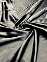 Silk charmouse 54&quot; wide    Beautiful black silk satin charmouse fabric sold by the yard