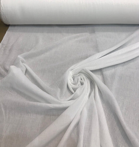 100% cotton gauze 48" wide   Beautiful white color cotton gauze fabric sold by the yard