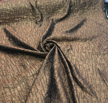 Polyester brocade fabric 60&quot; wide    Beautiful copper color polyester brocade fabric sold  by the yard