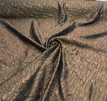 Polyester brocade fabric 60&quot; wide    Beautiful copper color polyester brocade fabric sold  by the yard