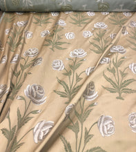 Floral damask jaquard fabric  54&quot; wide     Beautiful gold damask floral design poly fabric sold by the yard