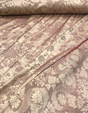 Reversible damask fabric 54&quot; wide  beautiful gold wine combination color poly damask jaquard fabric sold by the yard