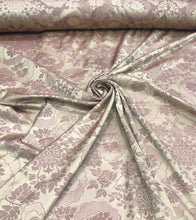 Reversible damask fabric 54&quot; wide  beautiful gold wine combination color poly damask jaquard fabric sold by the yard