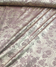 Reversible damask fabric 54&quot; wide  beautiful gold wine combination color poly damask jaquard fabric sold by the yard