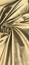 Silk shantung 54&quot; wide   Beautiful antique gold color silk shantung fabric sold by the yard