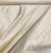 Silk shantung pintuck 52&quot; wide    Beautiful ivory color silk shantung pintuck fabric sold by the yard