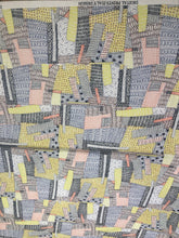 Satin charmeuse 54" wide    Beautiful geometrical design in pastel colors satin charmouse fabric sold by the yard