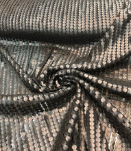 Circle striped pv embilished on mesh fabric  beautiful black color 3D pv stripes embroidered on mesh fabric sold by the yard