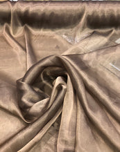 100% poly organza 60&quot; wide, beautiful iridescent gold color poly organza fabric sold by the yard