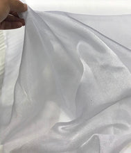 100% polyester crystal organza, beautiful white crystal organza 45&quot; wide fabric sold by the yard