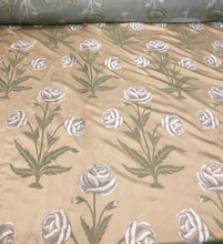 Floral damask jaquard fabric  54&quot; wide     Beautiful gold damask floral design poly fabric sold by the yard