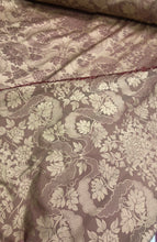 Reversible damask fabric 54&quot; wide  beautiful gold wine combination color poly damask jaquard fabric sold by the yard