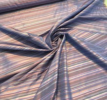 Silky taffeta stripe 45&quot; wide   Beautiful purple lilac shades taffeta fabric sold by the yard
