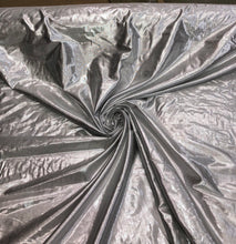 Silver color Matalic cotton fabric 44&quot; wide   Beautiful silver color matalic cotton fabric sold by the yard