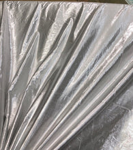 Silver color Matalic cotton fabric 44&quot; wide   Beautiful silver color matalic cotton fabric sold by the yard