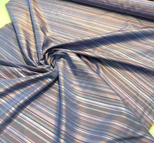 Silky taffeta stripe 45&quot; wide   Beautiful purple lilac shades taffeta fabric sold by the yard