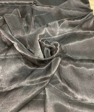 Matalic tissue organza 45&quot; wide   Beautiful black matalic organza sold by the yard   Best use for appreal & home decor