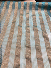 Silk organza striped jaquard design 45&quot; wide   Beautiful green gold jaquard organza sold by the yard   Best use for appereal & home decor