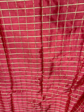 Viscose poly silky soft crepe plaid 44&quot; wide   Beautiful red gold color sold by the yard