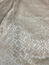 Viscose silky cotton ikat bricade 44&quot; wide  beautiful gold beige color sold by the yard