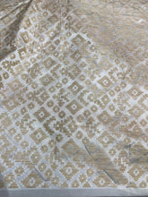 Viscose silky cotton ikat bricade 44&quot; wide  beautiful gold beige color sold by the yard