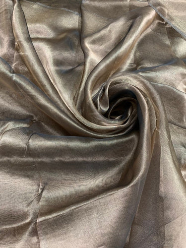 Matalic tissue organza 45" wide   Beautiful copper color sold by the yard   Suitable for appreal and home decor