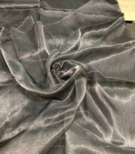 Matalic tissue organza 45&quot; wide   Beautiful black matalic organza sold by the yard   Best use for appreal & home decor