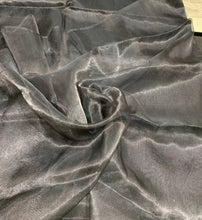 Matalic tissue organza 45&quot; wide   Beautiful black matalic organza sold by the yard   Best use for appreal & home decor