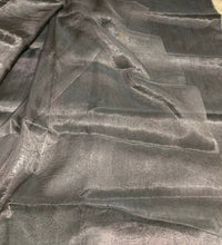 Matalic tissue organza 45&quot; wide   Beautiful black matalic organza sold by the yard   Best use for appreal & home decor