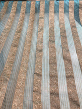 Silk organza striped jaquard design 45&quot; wide   Beautiful green gold jaquard organza sold by the yard   Best use for appereal & home decor