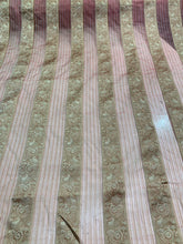 Silk organza stripped jaquard 45&quot; wide  beautiful red gold striped jaquard organza sold by the yard   Best use for Appearel & home decor