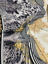 Satin Charmouse digital print 54â wide. Beautiful soft silky Charmouse designer print. Sold by the yard.