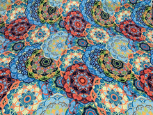 Satin Charmeuse digital printed fabric 54â wide. Beautiful soft silky colorful abstract design.  Sold by the yard