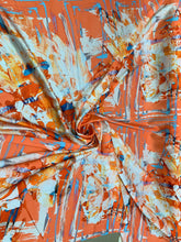 Designer digital printed Charmouse fabric 54â wide. Beautiful coral ivory shades printed fabric sold by the yard. Best use for apparel