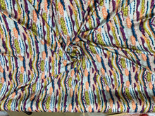 Designer digital printed Charmouse fabric 54â wide.  Beautiful multi color print sold by the yard.  Best use for apparel