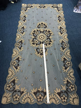 Hand beaded dinning table runner, sold by one big table cover