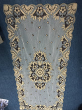 Hand beaded dinning table runner, sold by one big table cover
