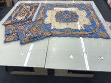 Decorated hand crafted table mates, sold by the set of 4