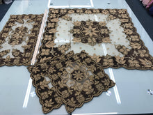 Decorated hand crafted table mat, sold by the set of 4 pcs