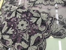 Hand embroidered table mat, sold by the set of 4 pcs